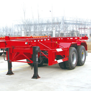 2Axle 40ft container Chassis Trailer 8pcs twist locs Skeleton Trailer à vendre - Product Image 1