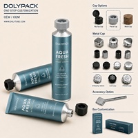 Tube en aluminium D30 sur mesure pour pigment, tube cosmétique de 50g avec bouchon pointu, tubes en aluminium pur vides pour coloration capillaire