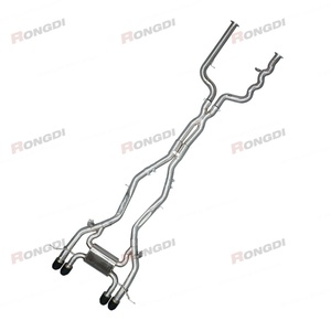 89-76MM High-Performance 304 Stainless Steel 89MM Single Tube Catback+Brace for BMW M3 M4 G80 G82 Titanium Customize - Product Image 1