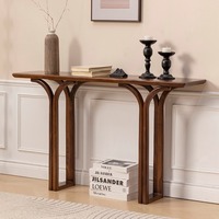 Table d'entrée de porche de designer traditionnelle en bois massif, meuble mural créatif pour hôtels et auberges, fait main et durable pour salon