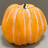 Grande citrouille en mousse de 60 cm pour la décoration extérieure de porche, idéale pour les vitrines de magasin, pour la Fête des Rizières d'Automne et Halloween