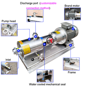 Portátil Cart-Attached High Shear Emulsificante Homogeneizador Mixer Bomba Motor Engrenagem Rolamento Multifuncional Emulsificação Máquina - Product Image 4