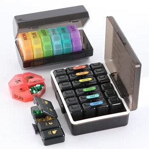 Sunshing thuốc nhắc nhở thuốc Trường hợp hàng tuần thuốc kế hoạch Medi khay tổ chức hàng tuần 7 ngày Túi hàng ngày hộp thuốc nhỏ gọn - Product Image 4