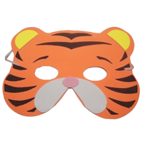 Masque d'animal en feutre pour enfants, fournitures pour fêtes sur le thème de la jungle, cadeaux pour enfants pour Noël et Halloween