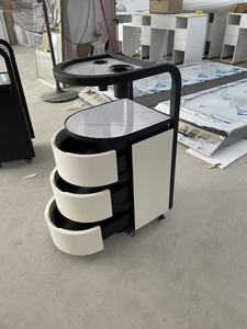 Modern Rolling Storage Salon <b>Trolley</b> With Drawers Easy Moving Utility Cart For Beauty Nail Hair Studio - Product Image 3