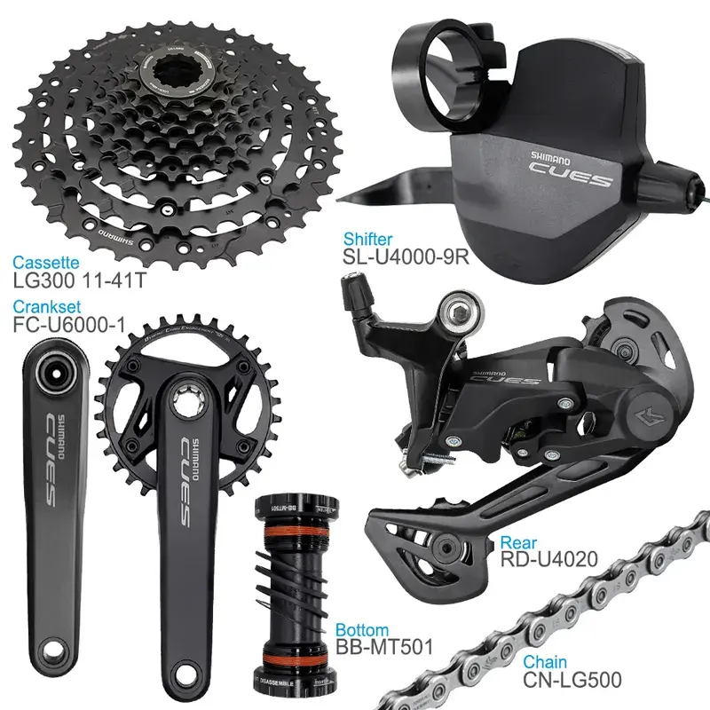 SHIMANO CUES U4000グループセットforMTBバイク1X9スピードU4000