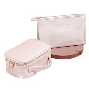 Portable Transparent Waterproof PU Cosmetic Storage <b>Bag</b> for Women Handheld Zipper Closure Travel <b>Wash</b> Accessory Fashion Style - Product Image 5