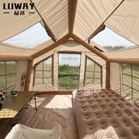 Produits chauds Tente de camping gonflable portable Tissu Oxford imperméable fabriqué pour des aventures en plein air faciles