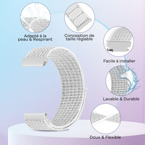 Correas de Reloj de 18 mm para Hombre y Mujer, Compatibles con <span class=keywords><strong>Garmin</strong></span> Venu 2S/Venu 3S/<span class=keywords><strong>Vivoactive</strong></span> <span class=keywords><strong>4S</strong></span>/Vivomove 3S/Forerunner 255s/255s Music/265s - Product Image 3