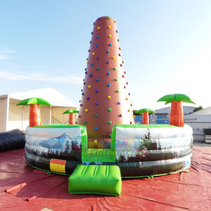 Muro de escalada inflable con temática de Everest, juegos de parque de atracciones comerciales para diversión y desafío al aire libre - Product Image 1