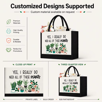 Sac fourre-tout en toile réutilisable écologique, design personnalisé mignon de dessins animés, pour les courses quotidiennes, cadeau, vente en gros, commande en gros