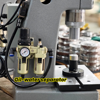 Machine à riveter orbitale pneumatique de bureau compacte pour rivets creux semi-tubulaires et rivets pleins