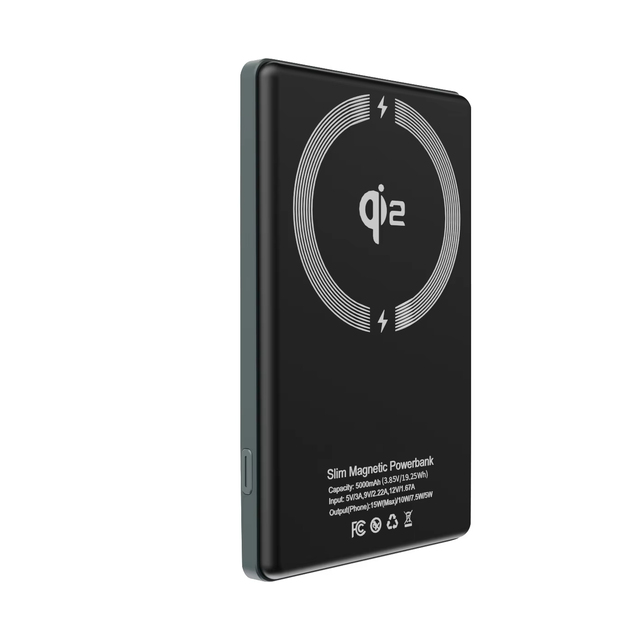 Portable Wireless Magnetic Mobile Mini Power Bank 5000 Mah Usb C Ultra Slim Phone Charger 5000mah Fast PowerBank for iphone QI2