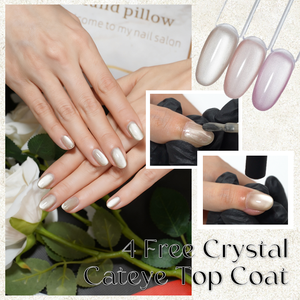 Capa Superior de Gel UV con Efecto Ojo de Gato Cristalino 4-Free, 12 Colores, Efecto Perla, Sellador Magnético, para Uso en Salón - Product Image 5