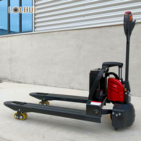 Transpalette alimenté par batterie au lithium 1 tonne 1000kg Nouveau petit mini style de marche Transpalette électrique 2 tonnes Chariot élévateur à fourche