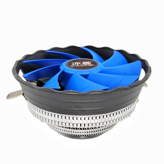 SNOWMAN CPU Cooler Computer CPU Fan Air PC Radiator Quiet 3Pin Intel LGA 775 1700 1200 1156 1151 AM4 AM3 CPU Cooling Fan