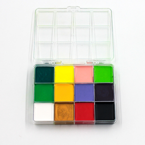 Venta al por mayor de Halloween profesional no tóxico de etiqueta privada al óleo <span class=keywords><strong>pintura</strong></span> facial <span class=keywords><strong>pintura</strong></span> corporal 12 <span class=keywords><strong>colores</strong></span> <span class=keywords><strong>paleta</strong></span> de <span class=keywords><strong>pintura</strong></span> facial al óleo - Product Image 3