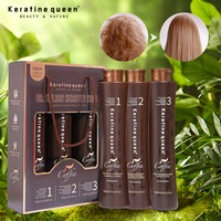 Perawatan Krim Keratin Pelurus Rambut Permanen Set Formula 2-IN-1 Tahan Lama Menghaluskan Bebas Formaldehida Memperbaiki Rambut