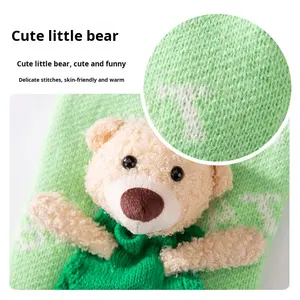 Small Dog Pet Cat <span class=keywords><strong>Clothes</strong></span> Outono e inverno Warm Knitted Bear Letter Sweater Espessado para conforto para feriados de Natal - Product Image 4