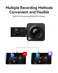 Caméra de streaming en direct Hollyland VenusLiv Air 4K30p, streaming multiplateforme, optimisation IA, Wi-<span class=keywords><strong>Fi</strong></span> professionnel 2.4G 5G, métal, privée - Product Image 3