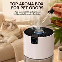 Purificateur d'air pour animaux de compagnie à infrarouge avec mode automatique, chambre de collecte des poils transparente, filtre HEPA H13, 150 m³/h pour les pièces jusqu'à 18 m² ㎡