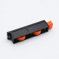 Roulettes doubles en nylon modernes à faible bruit, capacité de charge 40-45 kg, pour portes et fenêtres coulissantes de salle de bain et de cuisine