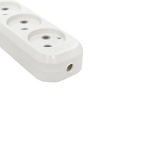 Wellsdiy Factory Flat Plug 4 AC EU Extension Socket OEM Wholesale 1.5-5 m Power Socket 10A Multiprise pour usage domestique