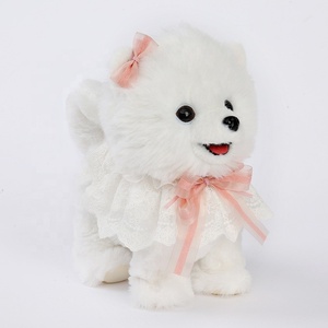 Çocuk büyük boy kayıt köpekler peluş elektrikli oyuncaklar elektrik yürüyüş peluş oyuncak köpek - Product Image 3