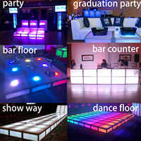 ANYCASE - Scène LED portable avec structure en aluminium pour scène de danse, cabine DJ LED, salon professionnel, fête, stand DJ, stand d'exposition