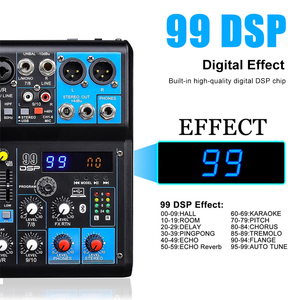 Mezclador Digital de 8 Canales con Función USB y <span class=keywords><strong>Bluetooth</strong></span>, Mezclador de <span class=keywords><strong>DJ</strong></span> para Actuaciones en Escenario, <span class=keywords><strong>Mesa</strong></span> de Sonido - Product Image 3
