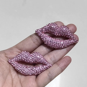 Brillante precioso completo Rhinestone boca joyería accesorios creativo labio Basura Teléfono caso decoraciones 3D Diy Handcarfts encantos - Product Image 6