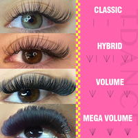 Extensions de cils en cachemire mat, personnalisables avec logo, douces et naturelles, vente en gros, marque privée, cils longs, volume TDANCE