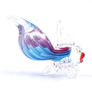 New Arrival Handmade Lampwork Murano Glass Fish Red Lip Fish Figurine Glass Handicrafts for New Year Gift