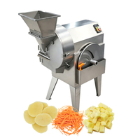 Máquina Cortadora y Rebanadora Automática Comercial de Acero Inoxidable de 750 W para Plátanos y Frutas