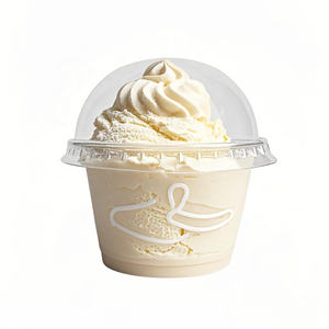 Bocal en plastique à paroi unique avec logo personnalisé, couvercle de tasses à dessert en PP, cuillère, cuisson, <span class=keywords><strong>yaourt</strong></span>, crème glacée, pouding, gâteau <span class=keywords><strong>au</strong></span> lait, service divers - Product Image 6