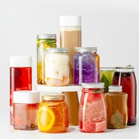 Bouteilles de boisson en plastique PET vides rectangulaires carrées jetables personnalisées de 10 oz, 15 oz, 20 oz pour les boissons
