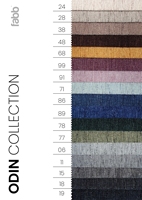 Fil de tissu chenille ODIN, teint en fil, 100% polyester, écologique, tissé uni, textile de maison, articles en stock