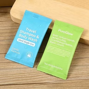 Film composite anti-fuite pour <span class=keywords><strong>shampoing</strong></span> individuel, conception facile à déchirer, options écologiques pour les articles de toilette d'hôtel, kits de voyage - Product Image 4