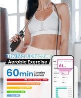 Corde à sauter Fitness avec compteur d'entraînement d'analyse de données APP pour l'exercice pour hommes femmes cordes à sauter