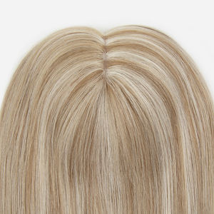 Srock 6*7 Mono Topper en Cheveux Humains Vierges Bruts Européens P8-60, Base en Soie, Lisse, pour Femmes Blanches, Direct Usine - Product Image 2