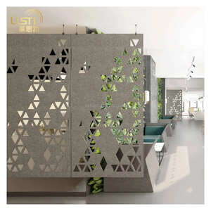 Cloison de bureau ajourée ignifuge de classe B1/B2, mur de séparation solide facile à installer, épaisseur de 9 mm, séparateurs de pièce mobiles - Product Image 4