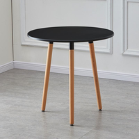 Petite table à thé ronde au design moderne et simple Table basse en bois MDF pour meubles de maison pour balcon ou salon