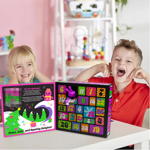 Cross-Border Hot Selling NeeD0_h 24-Compartment Squishy <b>Advent</b> <b>Calendar</b> Stress Relief Fidget Toy with Random Accessories - Product Image 3