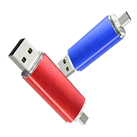 Clé USB OTG en gros 2-en-1 Micro USB USB 2.0 Portable avec Logo Personnalisé