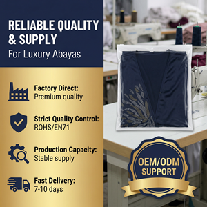 Vestido Modesto con Adornos para Mujeres Musulmanas, Ocasiones Especiales, Marca Privada - Product Image 6