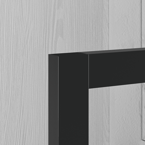 Partición de <span class=keywords><strong>ducha</strong></span> de panel de vidrio de puerta única fija de alta calidad Pantalla de <span class=keywords><strong>ducha</strong></span> de vidrio templado negro mate - Product Image 3