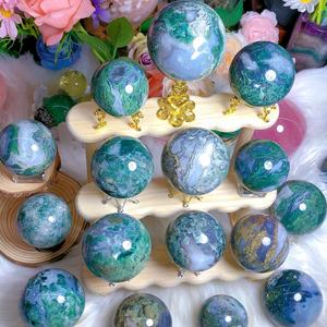 Esferas de Cristal de Ágata Musgosa Natural Pulida al por Mayor, Bolas de Cristal para Regalos y Otras Artesanías de Cristal - Product Image 6