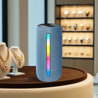 RGB renkli LED ışıkları kablosuz taşınabilir hoparlör açık su geçirmez Mini küçük Bluetooth hoparlör