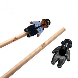 Crayon en bois avec breloque animale en PVC silicone 2026 – Collection amusante de fournitures scolaires mignonnes pour la rentrée - Product Image 3