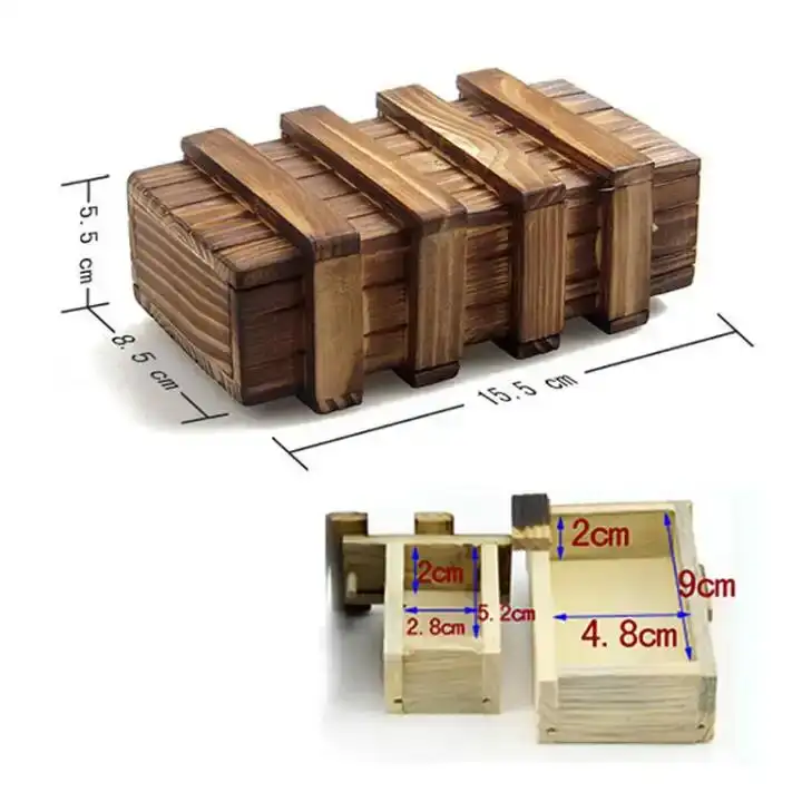 New Brain Teaser Secret Box Magic Box With Secret Educational Toys For Children Wooden Puzzle Box